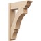 Ekena Millwork 8-in W x 26-in D x 38-in H Balboa Trad Rough Cedar Woodgrain TimberThane Outlooker, Primed Tan OUTUR080X26X38BOA04RCPR - alternate 1